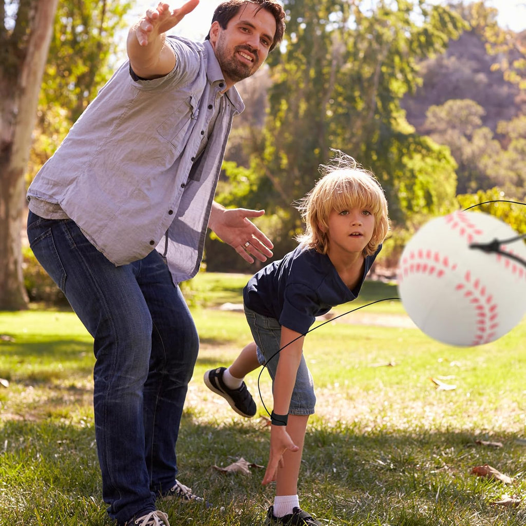 SAYAYA Wrist Return Ball - Rebound Sport Balls with Elastic Strap for Baseball, Soccer & Tennis | 2.36 Inches
