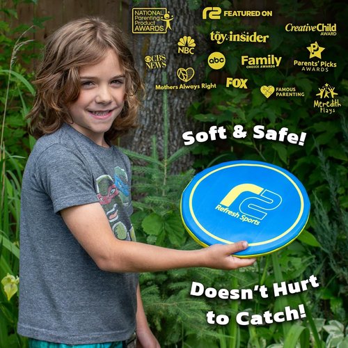 Friisbee Soft Disc Flying Toy - Safe Catch Design | Perfect Outdoor Gift for Kids Ages 3-13