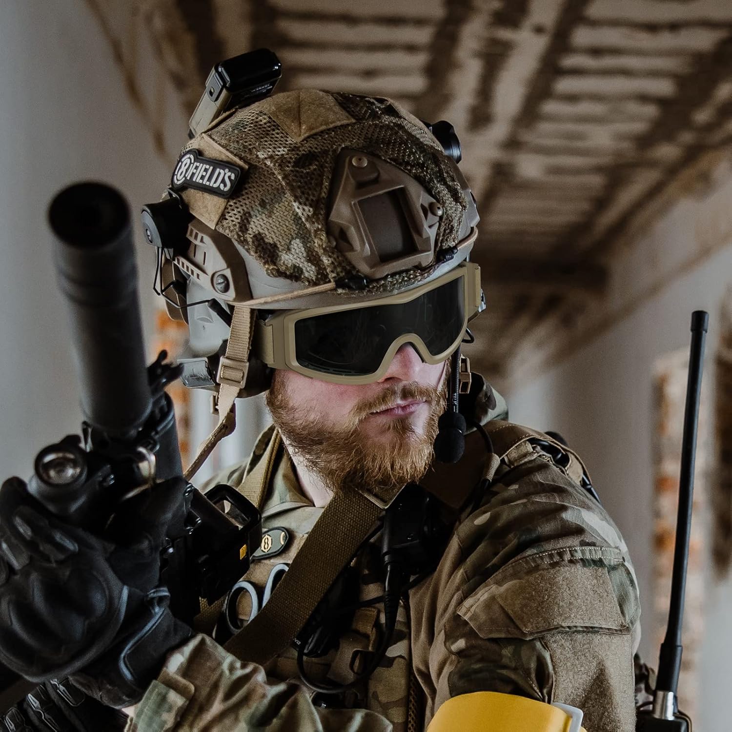 Xaegistac Tactical Airsoft Goggles - Anti-Fog Military Safety Glasses for Shooting & Hunting
