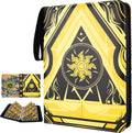 Skiennix 9 Pocket Card Binder - Premium Collector Book for MTG/YGO/PTCG | Holds 900 Cards (Yellow)