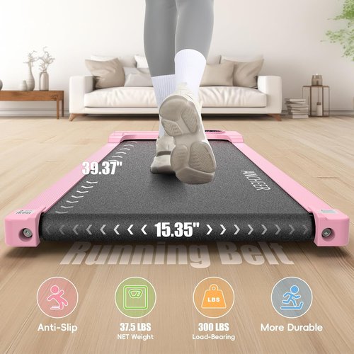 FUNMILY Walking Pad Treadmill - 3-in-1 Under Desk Mini Treadmill with App & Remote Control | 300 LB Capacity