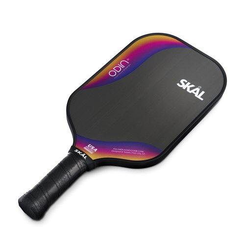 Skal Pickleball, Odin .01 Premium Raw Carbon Fiber Paddle, USA Pickle Ball Approved Single Racket (USAPA), Max Spin & Control Surface, Performance Honeycomb Polypropylene Core, Comfort Hex-Skål Grip