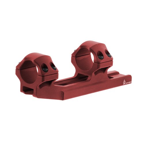 UTG ACCU-SYNC™ 1" Med. Profile 50mm Offset Pic. Rings, Red, Medium