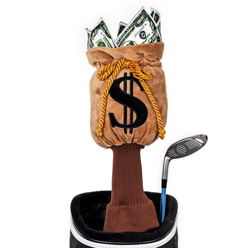 Daphne’s Headcovers Money Bag Driver Headcover | Premium Driver Headcovers | Funny Golf Club Covers | Stylish Protection for Your Clubs | Men's Golf Gear | Headcover for Men and Women