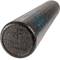High Density Muscle Foam Rollers by Day 1 Fitness - Sports Massage Rollers for Stretching, Physical Therapy, Deep Tissue, Myofascial Release - Ideal for Exercise and Pain Relief - Speckled Blue, 36”