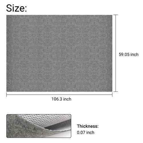 10L0L Golf Cart Parking Garage Floor Mats, 8.85 Ft x 5.0 Ft Oil Absorbent Floor Mat for Yamaha, EZGO, Club Car, ICON, Advanced EV, ATV