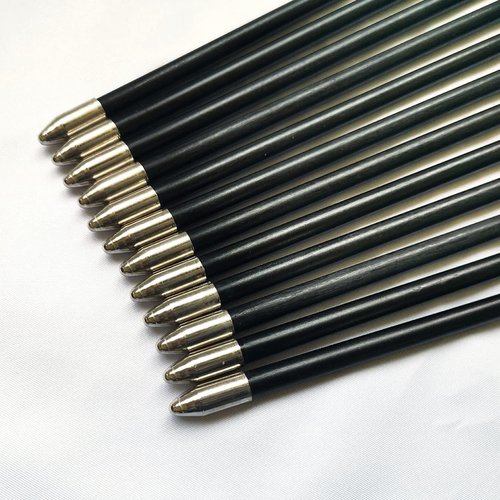 Archery 28" Fiberglass Arrows - Perfect for Beginners, Women & Kids | Pack of 12 for Recurve Bow