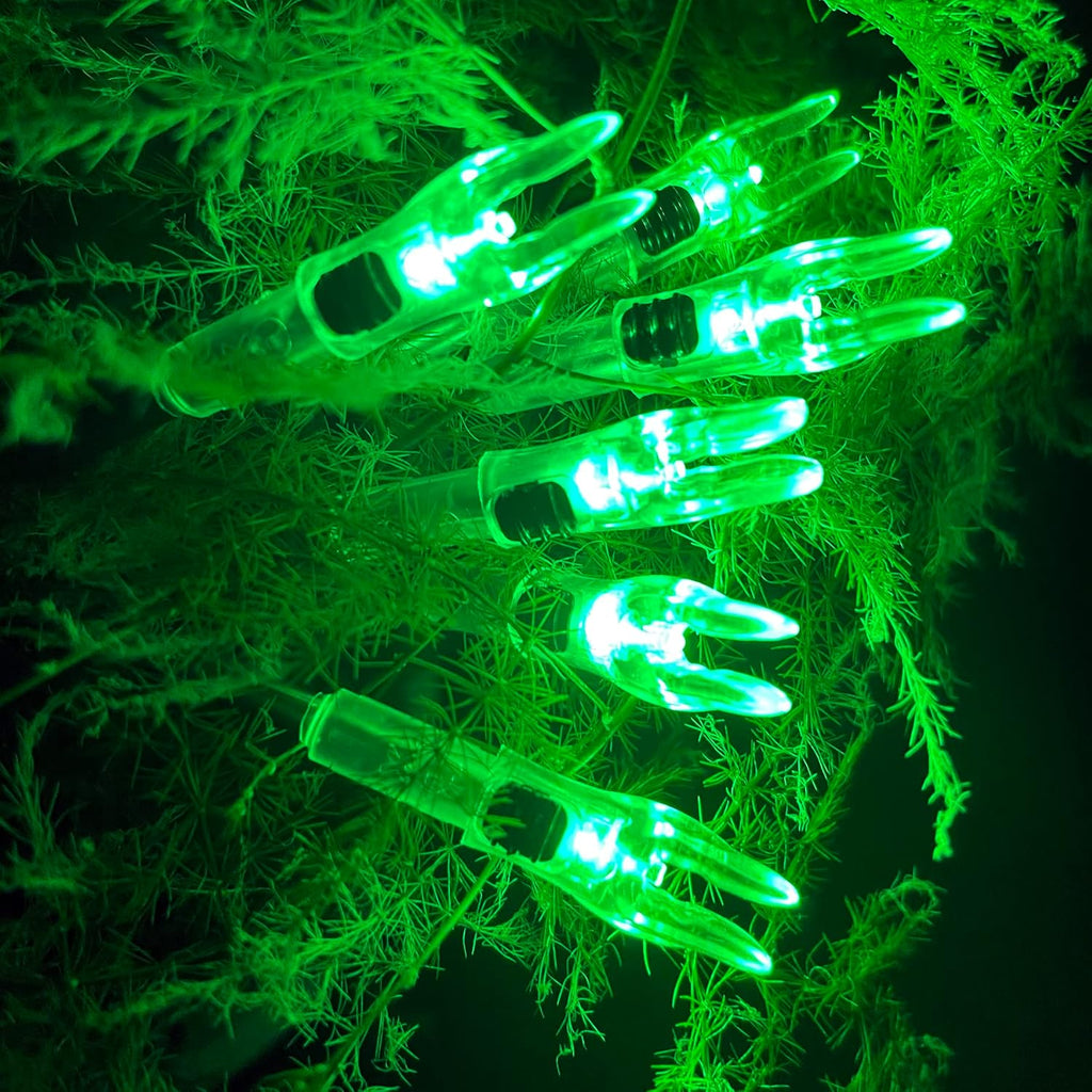 Skiennix Lighted Arrow Nocks - High-Visibility LED with ON/OFF Switch | Fits .204-.246 Diameter (6PCS)