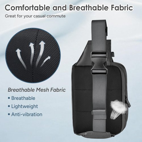 Large Crossbody Waist Bag Tactical Fanny Pack for Men Hip Bum Bag with Water Bottle Holder Adjustable Belt, Workout Traveling Casual Running Hiking Cycling