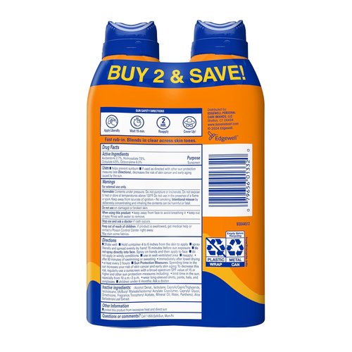 Banana Boat Sport Ultra SPF 50 Sunscreen Spray - Water Resistant & Oxybenzone Free | 6oz Twin Pack