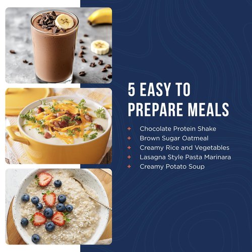 Augason Farms 72 Hour Emergency Food Supply Kit, Dehydrated Meal Survival Food Pouches for 1 Person - 18 Servings