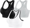 Heathyoga High Impact Sports Bras for Women High Support Padded Sports Bra Pack Racerback Bras for Women Workout Bra Sets