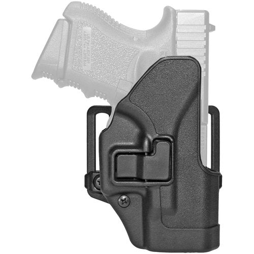 BLACKHAWK Serpa CQC Belt Loop and Paddle Holster For Glock 26/27/33, Right Hand, Matte Black - 410501BK-R