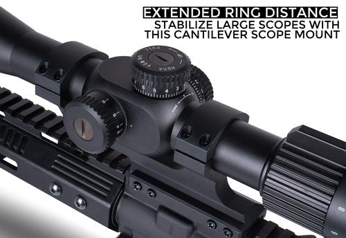Monstrum Extended Series Offset Picatinny Scope Mount | 30 mm Diameter | 0 MOA