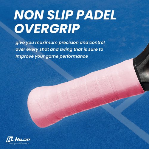 HILOP Padel overgrip (Black-White-Phosphorescent Yellow)