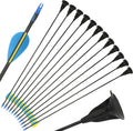 Skiennix 29-Inch Fiberglass Suction Cup Arrows - Safe Outdoor Target Sports Game Arrows