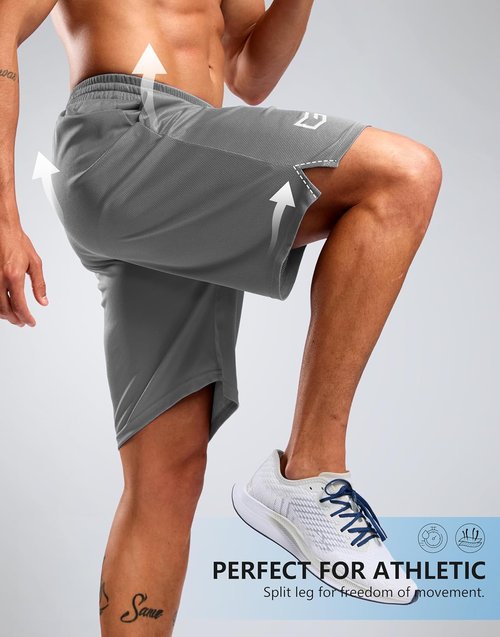 G Gradual Men's Athletic Workout Shorts - Lightweight Quick-Dry Gym Shorts with Pockets | 5"/7"/9" Sizes