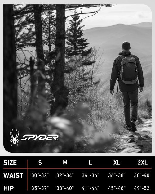 Spyder Mens Jogger Pants - Tech Fleece Joggers with Double Bonded Zip Pockets - Lightweight Active Sweatpants for Men, Size Medium, Deep Black