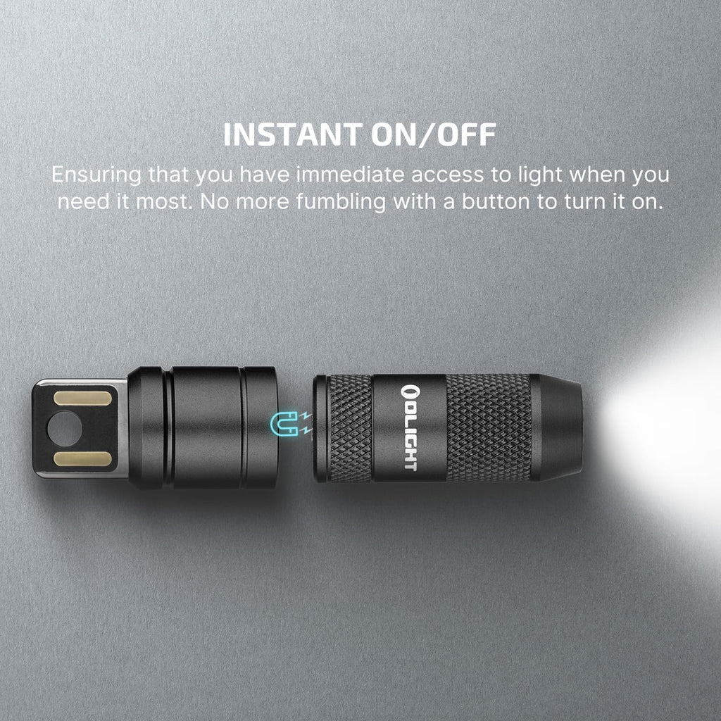 OLIGHT 2 Pack IMINI 2 EDC Rechargeable Keychain Flashlight, 50 Lumens Compact and Portable Mini LED Keyring Lights with Built-in Battery Ideal for Everyday Carry and Emergencies