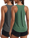 PINSPARK Workout Tops for Women - Racerback Tank Top Pack | Quick-Dry Sleeveless Athletic Gym Shirt