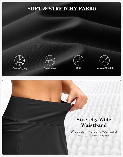 G Gradual Women's Golf Skirt | High-Waisted Stretchy Skort with 4 Pockets - Athletic Casual Design