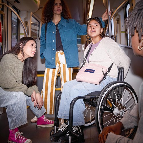 JanSport Central Adaptive Accessory Bag - Wheelchair & Walker Compatible, Versatile Carry Options, Black