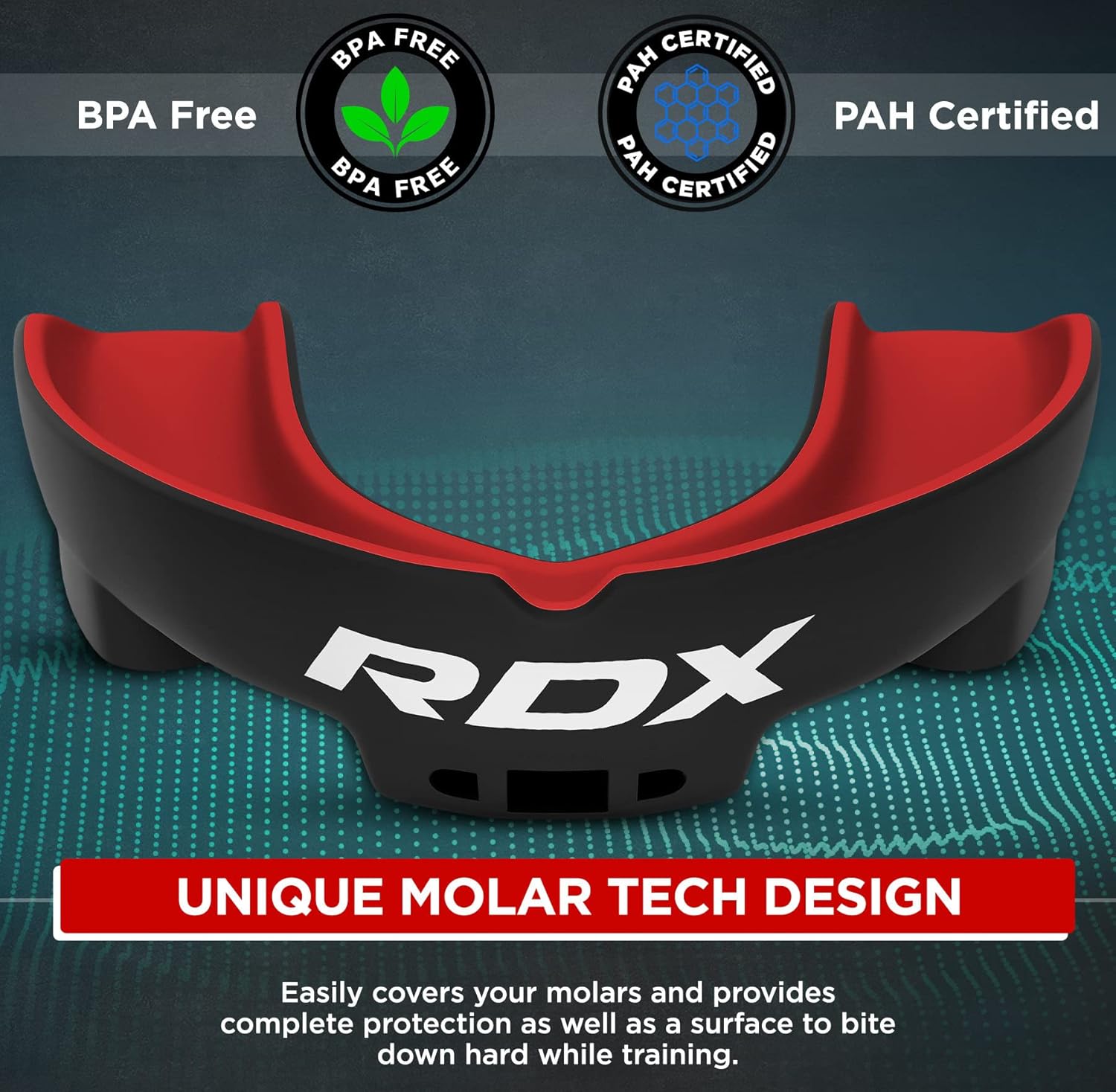 RDX Mouth Guard - Adult Gum Shield for Boxing, MMA, Kickboxing | Includes Storage Case, Perfect for Ages 12+