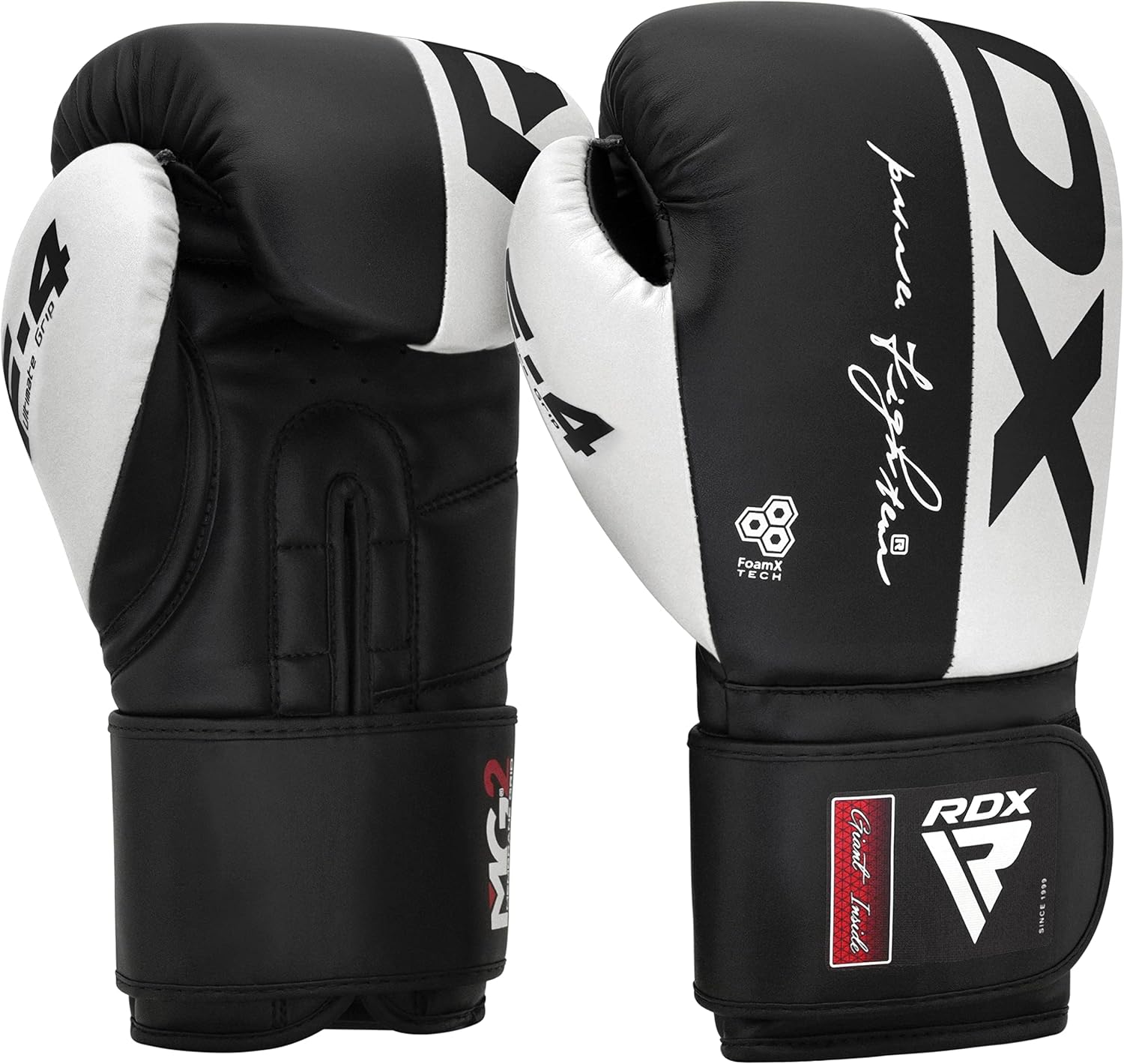 RDX Boxing Gloves - Maya Hide Leather Training Gloves for Muay Thai & Kickboxing | 8-16 oz Sizes