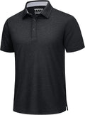 TACVASEN Men's Quick-Dry Golf Polo Shirt - Moisture-Wicking & Breathable Casual Wear