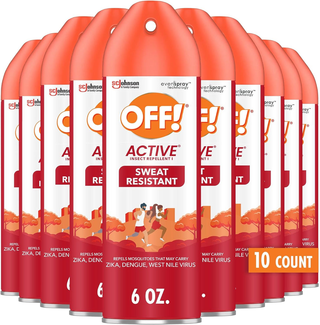 OFF! Active Insect Repellent - Sweat-Resistant Formula for Outdoor Protection