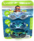 Speedo Kids Swim Goggles - 3 Pairs in Blue & Green | Perfect for Ages 3-10