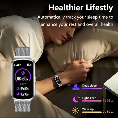 Health Smart Watch - 24/7 Heart Rate & Blood Pressure Monitor | Waterproof Fitness Tracker for All