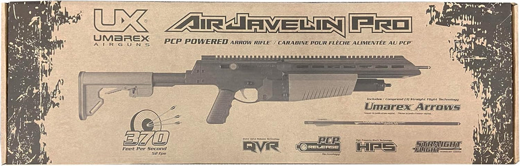 Umarex AirJavelin Pro Air Rifle - PCP Arrow Gun with 3 Carbon Fiber Arrows for Precision Shooting