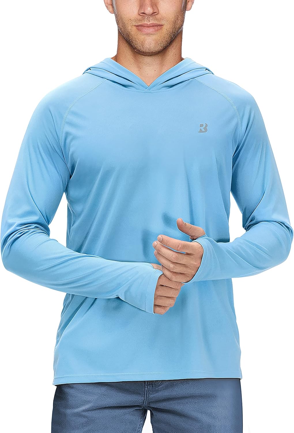 Roadbox Fishing Shirt for Men - UPF 50+ Long Sleeve UV Sun Protection Hoodie | Ideal for Outdoor Activities