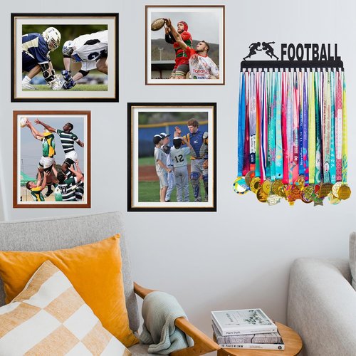 Goutoports Medal Hanger Display - Durable Metal Rack for 60+ Medals | Easy Installation for Sports Collectibles
