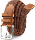 Skiennix Men's Braided Stretch Belt - Versatile Accessory for Golf, Casual Shorts & Jeans