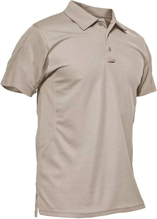 MAGCOMSEN Men's Quick Dry Tactical Polo Shirt - Performance Short Sleeve Golf Jersey, Comfortable Fit