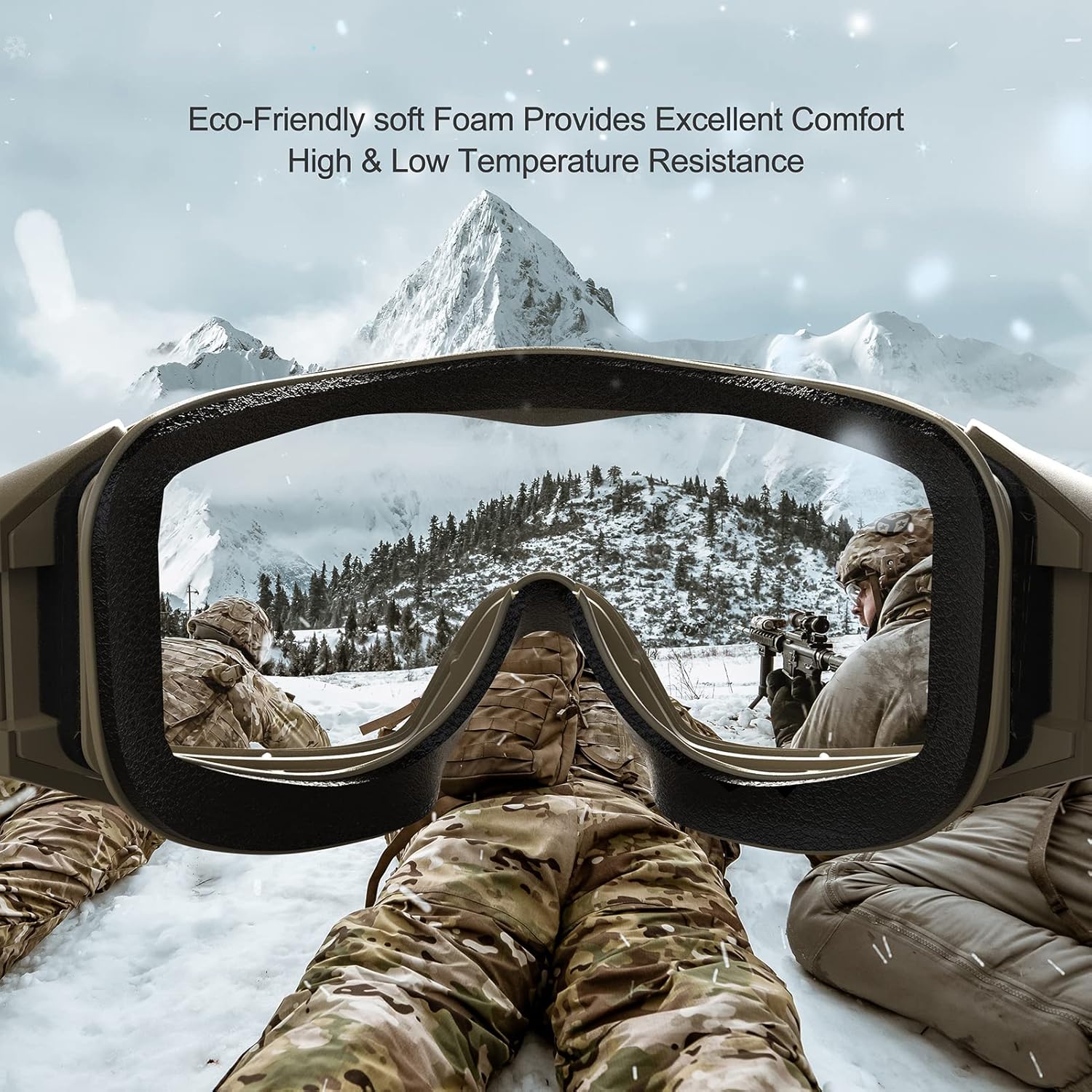 Xaegistac Tactical Airsoft Goggles - Anti-Fog Military Safety Glasses for Shooting & Hunting