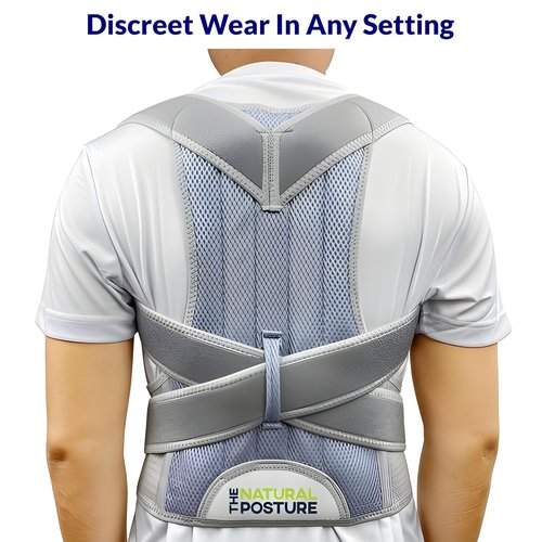 Natural Posture Posture Corrector - Adjustable Lumbar Back Brace & Shoulder Straightener for Comfort
