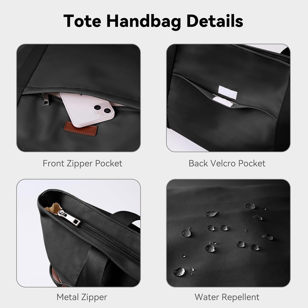 Skiennix Tote Bag - Large Capacity Waterproof Hobo Handbag with Multi-Pockets for Travel & Gym