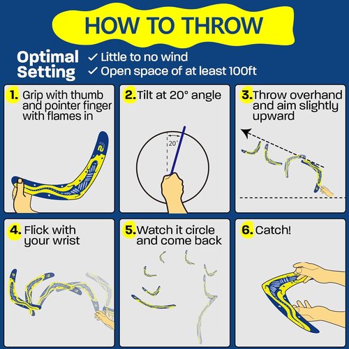 Boomerang | Fun & Easy-to-Throw Boomerangs for Adults & Kids - Soft Catching Easter Basket Gift