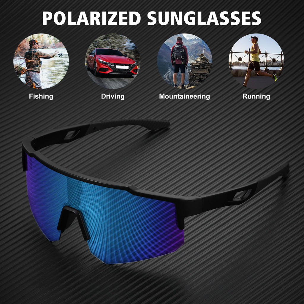 STORYCOAST Polarized Sports Sunglasses for Men Women Fishing Cycling Bike Running Sun Glasses UV Protection