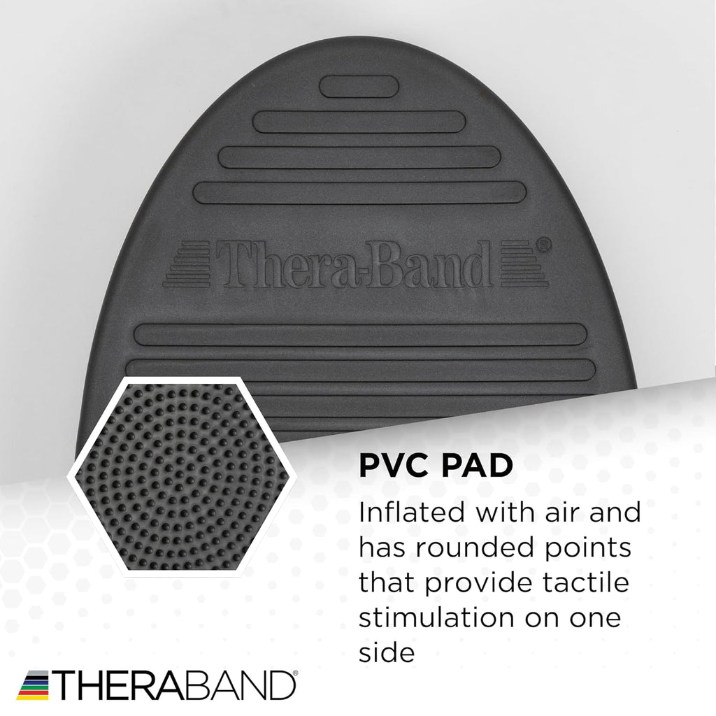 TheraBand Stability Trainer Pad - Advanced Level Black Foam Balance Pad for Core Strength & Therapy