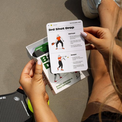 DSS Games The Pickleball Deck: 50 Shots + Strategies to Pickle Your Friends [Pickleball Gift Ideas, Pickleball Cards, Gifts for Him and Her]