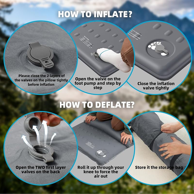 KASIMO Memory Sleeping Pad 3