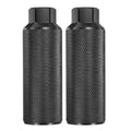 HARFINGTON Bike Pegs Aluminum Alloy Rear Stunt Pegs Anti-Skid Back Seat Stands Fit 3/8" Axles for Mountain Bike BMX, Black