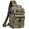 WITZMAN Sling Bag for Men Canvas Shoulder Crossbody Bags Large Vintage Bags for Men Travel, Casual, Daily(A8021 Army Green)