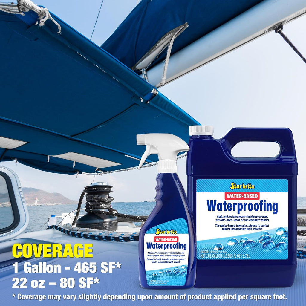 STAR BRITE Low-Odor Waterproofing - Restores Water-Repellency & UV Protection for All Fabrics