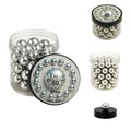 Premium Aluminium Balls in 50 Calibres, 12.5 mm Precision-Machined Projectiles (50 Pieces), Solid Aluminium Ammo for HDR & HDP Pistols, Reusable, Polished Finish