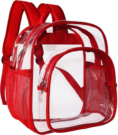Clear Backpack - Stadium Approved 12x12x6 | Ideal for Concerts, Work, Festivals & Security